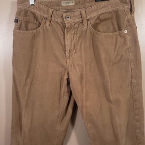 Adriano Goldschmied Pant Mens 34x26 Protege Corduroy Straight Jeans  Brown